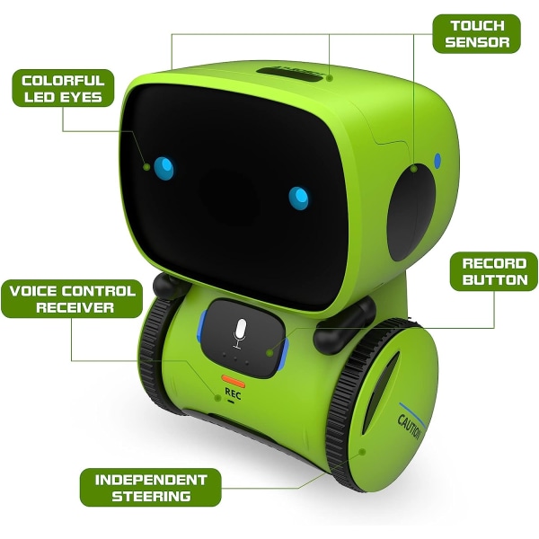 Kids Robot Toy, Interactive Smart Talking Robot med Voice Control