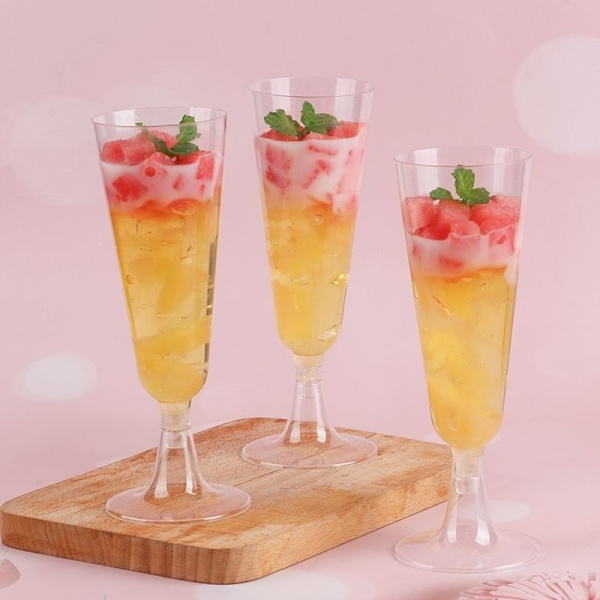 Plastchampagnekopp 2 stycken plastchampagneflöjt - 150ml pl
