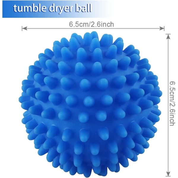6 kpl pesukoneen kuivauspallo, pesukoneen kuivauspallo,