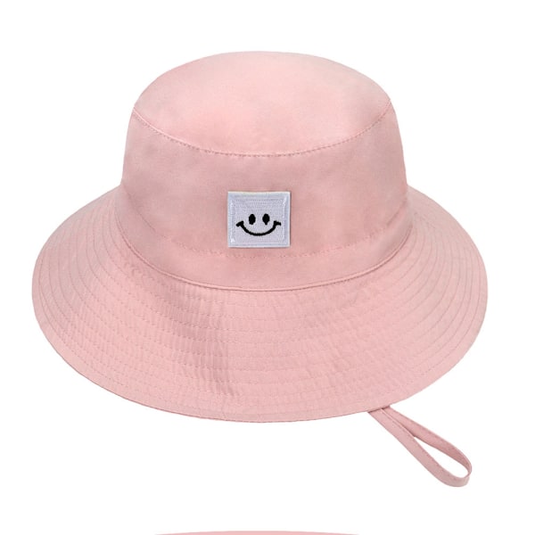 Baby Solhat Smil Ansigt Toddler UPF 50+ Solbeskyttende Spand Hat Nice Strandhat til Baby Pige dreng Justerbar Kasket XS