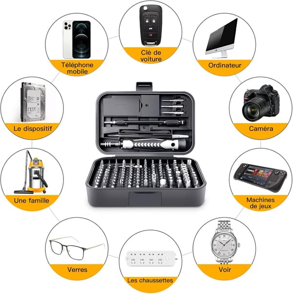 Precisionsskruvmejsel, 130 i 1 Precisionsskruvmejselset, Miniset