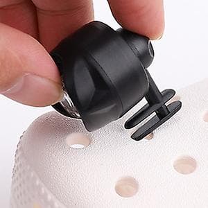 2 stk. Hodelykter for Croc Crocs Hodelykt Ipx5 Vanntett med 3 Lysmoduser Croc Sko Hodelykt Abs Krokodille Hodelykt