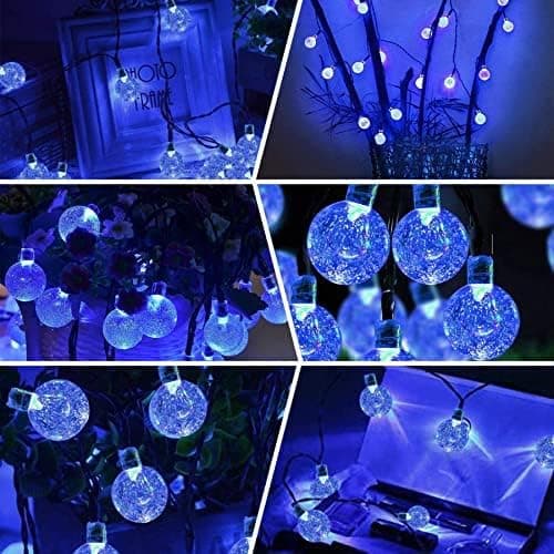 Solcelled Feelysslyng, 20 LED 5M/16.4FT Vanntette Solcelled Lyslenker