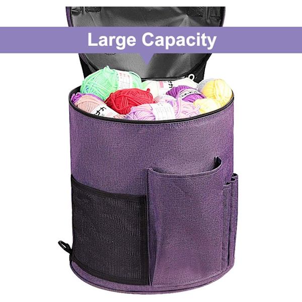 Strikkepose Tote Bag for Garnlagring Strikking Heklepose（p DXGHC