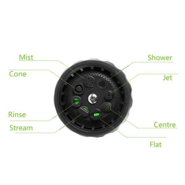 Vattenslang Munstycke Biltvätt Sprinkler Foam Lance grön