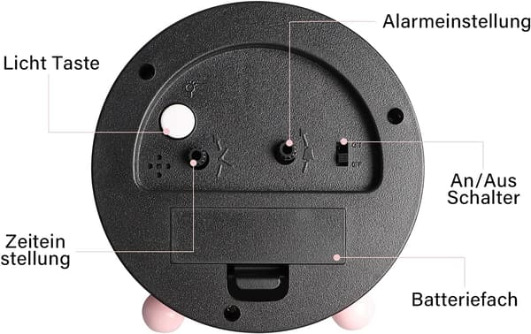 Analog Barnklocka för Pojkar och Flickor, Tyst Non-Ti