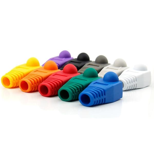 100 st Rj45 Jacka Super Five Crystal Head Jacka Plast Pr DXGHC