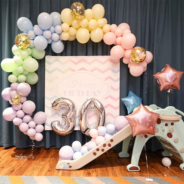 200 stk. Multifarvede Pastel Balloner 5 tommer Farve Balloner Assor