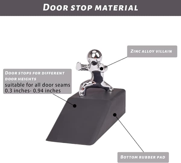Dörrstopp Dekorativ, Dörrstopp för Dörrbotten, Söt Man