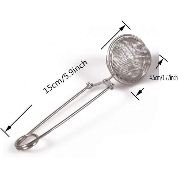 3 stk. Teinfuser Rustfritt Stål Sil Ball Sha DXGHC