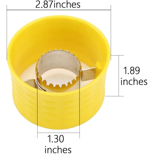 3 stk. Rustfritt Stål Maiskolbe Skrellere Mais Skrellingsverktøy Ma