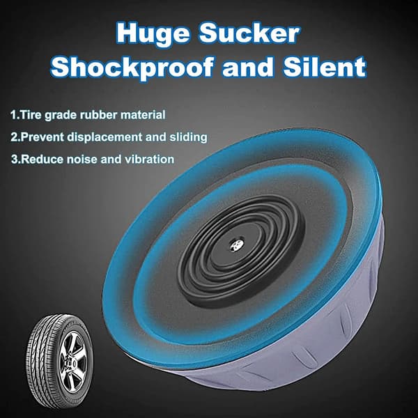 4 st Anti-Vibrationsfötter Dämpande Gummiben Slipstop Sil