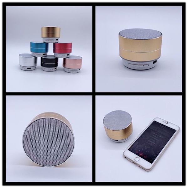 A10 Metal Bluetooth Audio Subwoofer Mini Steel Cannon Trådløs Ca