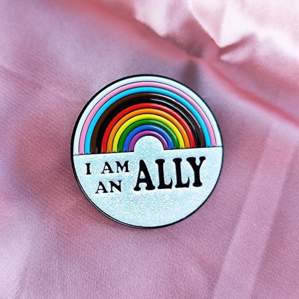 Pins Rainbow Hård emalj Slipstift Metall Broscher Roliga Märken Lätt för Män och Kvinnor Pojkar Flickor för Kläder Väska