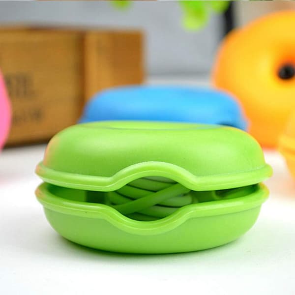 5-pak Portable Rund USB-kabeloprulning (Tilfældig farve)