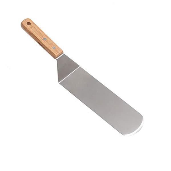 2 stk. Metallspatler - Teppanyaki Stekepanne Lang Spatel - Pannekaker