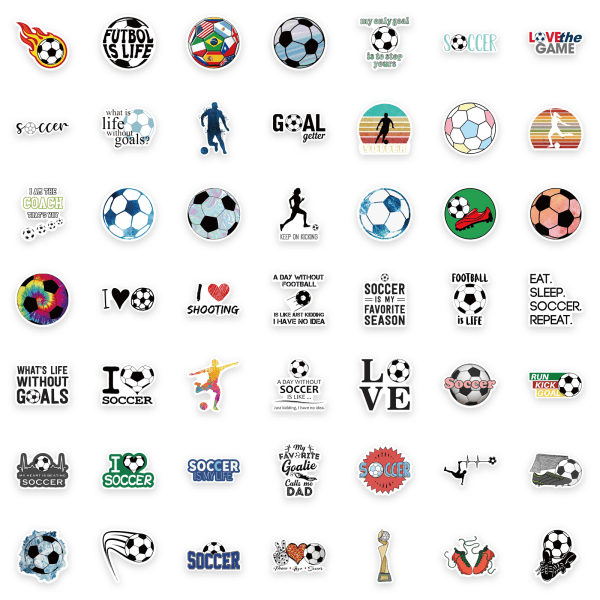 100 stycken VM fotboll graffiti klistermärken dekorerade DXGHC