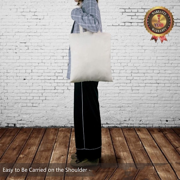 5 | 12 | 24 Pakke Økonomisk Bomulds Tote Bag, Letvægts Medium