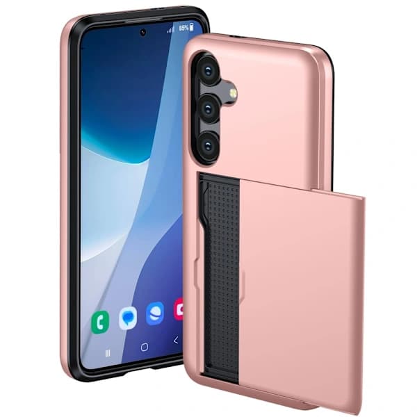 SKALO Samsung A56 5G Armor Kortfodral - Blå Blå