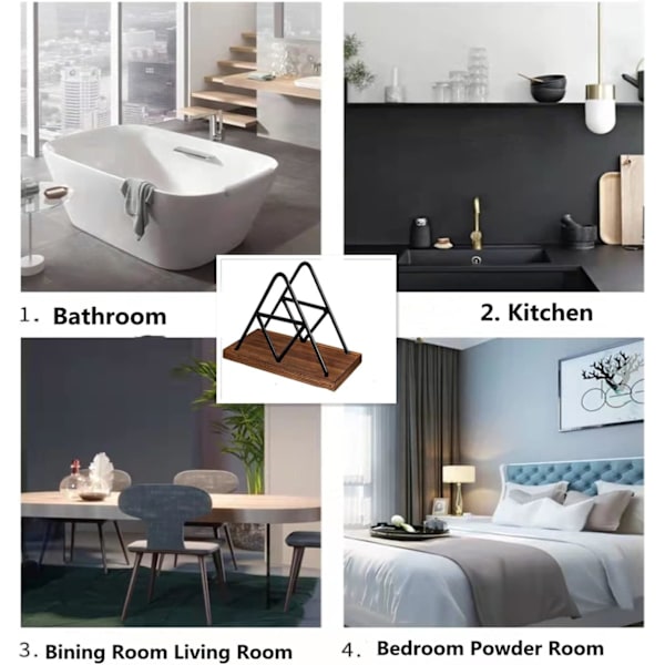 Serviettholder for bord, bordserviettholder, geometrisk design P