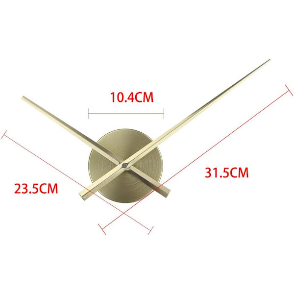 DIY 3D Klockvisare, Stor Klockvisare, 3D Väggklocka, Kvartsur
