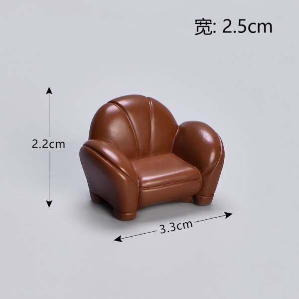 20 Simulerad möbelserie Miniatyrskåp, skinnsoffa, mi