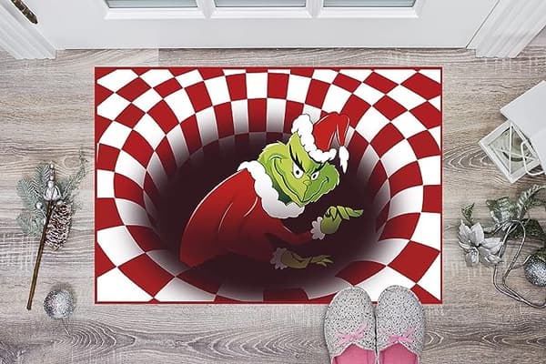 Illusjonsdørmatte, Juledekorasjon Dørmatte Gulvmatte 40*60cm