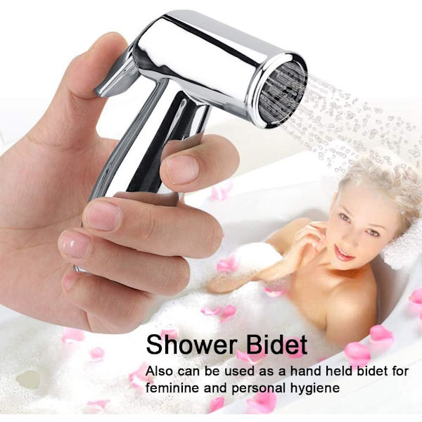 ABS Handhållen Bidet Sprayer Väggmonterad Dusch Toalett Badrum Bi