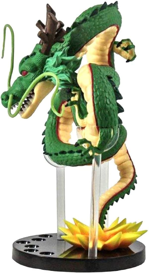 Harpiks Shenron Figur Shenlong Statue Sett + 4,3 cm Krystallkuler +