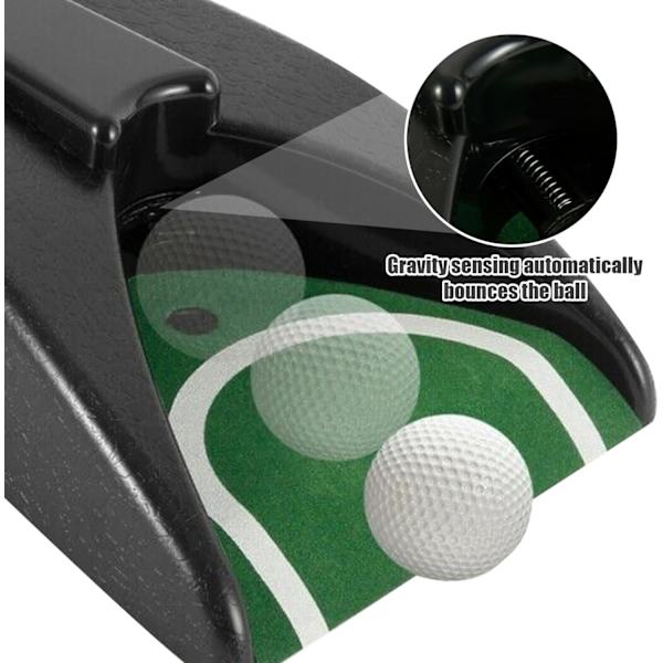 1 kpl automaattinen golf-puttauslaite, golf-harjoitteluputtausreikä automaattinen pallojen palautus golf-harjoitusväline, puttauspaluutin f