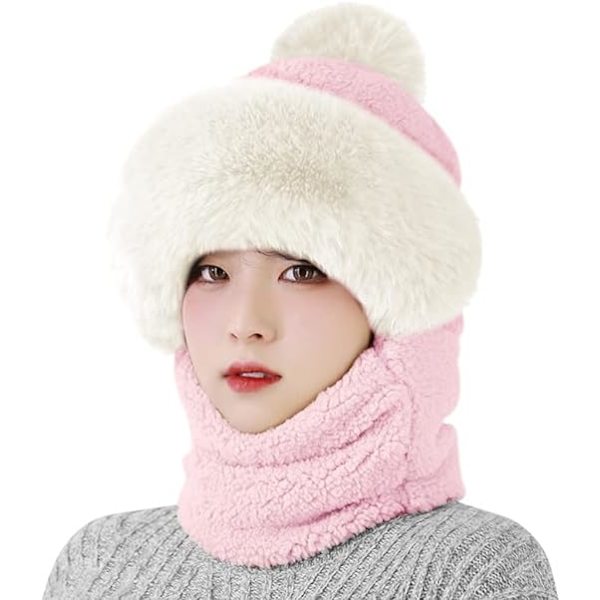 1 kpl Naisten Tuulenpitävä Huivit Hattu Balaclava Hattu Naiset Talvi Plush