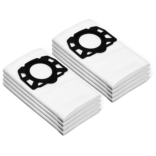 8-pack dammsugarpåsar för dammsugare, kompatibla med Karcher WD4 WD5 WD6 MV