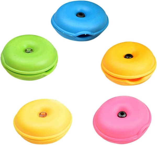 5-pak Portable Rund USB-kabeloprulning (Tilfældig farve)