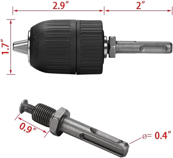 13mm Nyckelöst SDS-adapter Hammerborr Borrbit