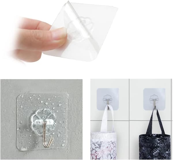 Plastposeholder, Vanntett Vaskbar, Foldbar, 2 Stykker, Hvit