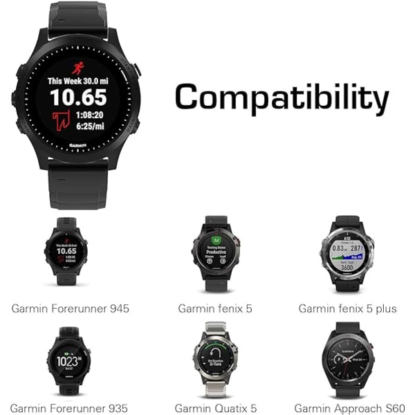 Ranneke Garmin Fenix ​​5/ 5 Plus/ Forerunner 935/ 9 -kelloille