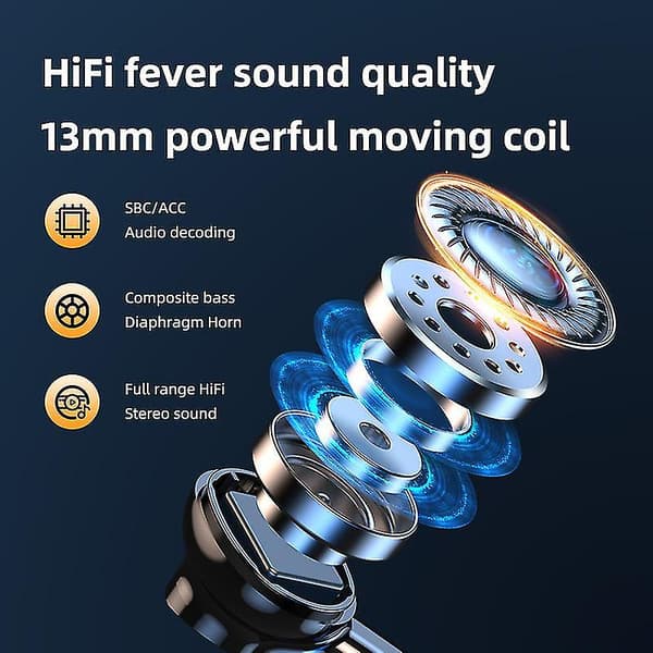Dww-m29 2000mah trådlöst headset Bluetooth 5.1 hörlurar Noi DXGHC