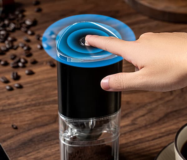 Elektrisk kaffekvarn Hushåll liten kaffebönkvarn USB b