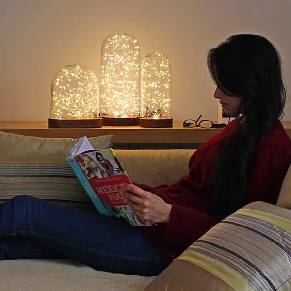 LED-ljusslingor - 10-pack 2M 20LED Koppartråd, Batteridriven