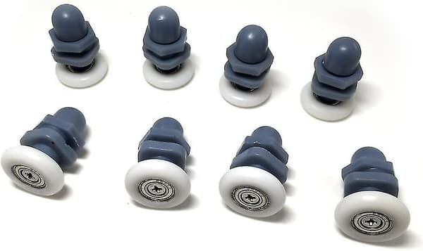10 st Duschdörrlöpare/hjul/rullar/styrningar 20mm Diameter