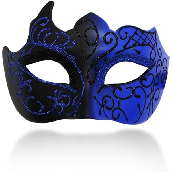 Maskeradmask för Män Par Venetian Mask för Halloween Mardi