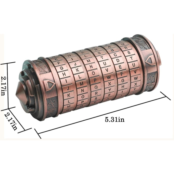 Da Vinci-kode Mini Lås Puslespillbokser med Skjulte Rom Ann