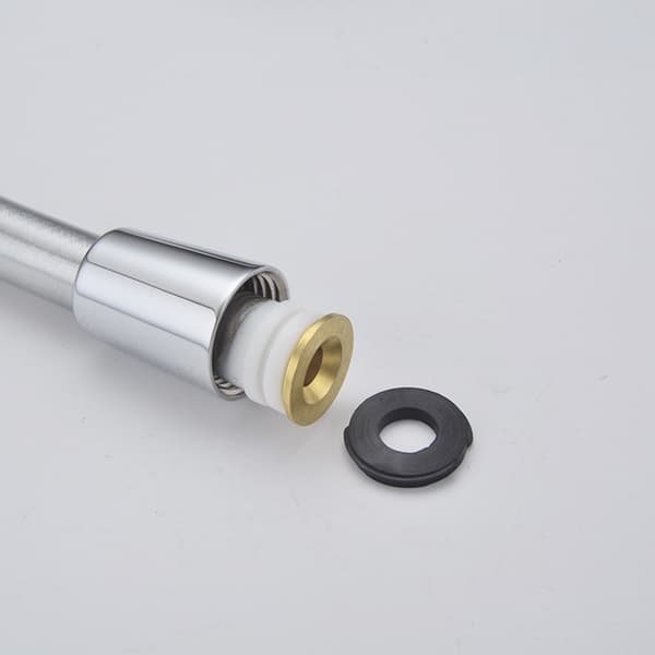 PVC duschslang 2.0M platinasilver blank silvergrå hög t