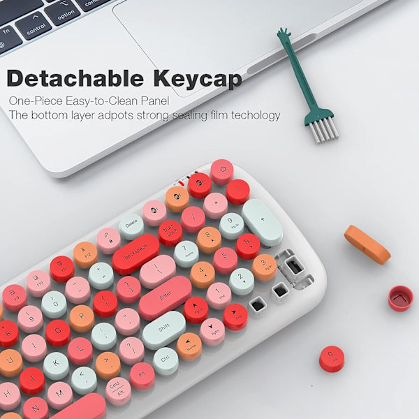 Trådløst Bluetooth-tastatur, velegnet til Mac, iPad, iPhone, PC