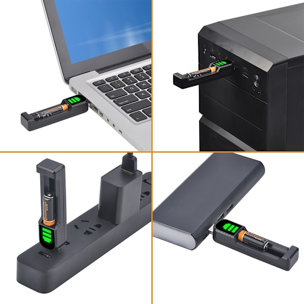 2 st USB-laddningsbara DXGHC
