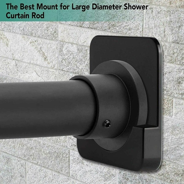 2x självhäftande duschdraperi Stång Spänningshållare Duschstång Montering Re