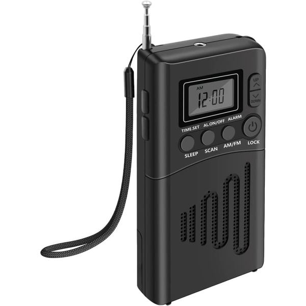 Bærbar radio, FM/AM minitransistorradio med fremragende modtagelse
