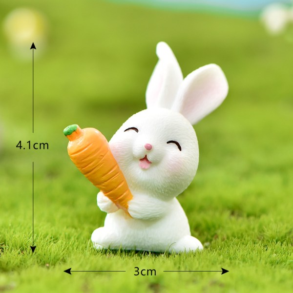28 tecknade små djur söta kaniner trädgårdsarbete suckulent plan