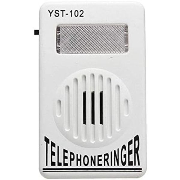 Ekstra høj telefonringesignal Telefon Ringeforstærker Ringehjælp Strobelys Klokkelyd Fastnetringelyd Ringetoner
