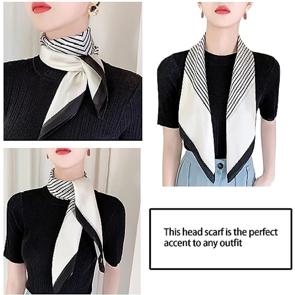 Mode Hår Scarf för Kvinnor Lätt Silkeskänsla Huvud Scarve